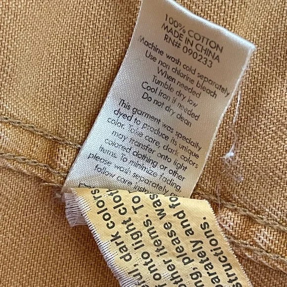 PacSun Mustard Yellow Cropped Jean Jacket Women’s Sz XS Raw Frayed Hem Denim - Picture 12 of 14